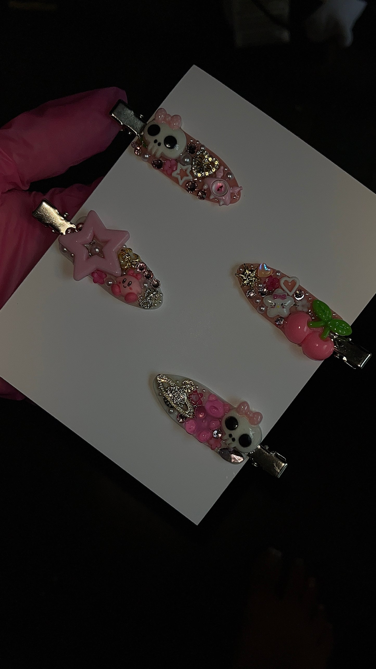 junk hair pins 2pc