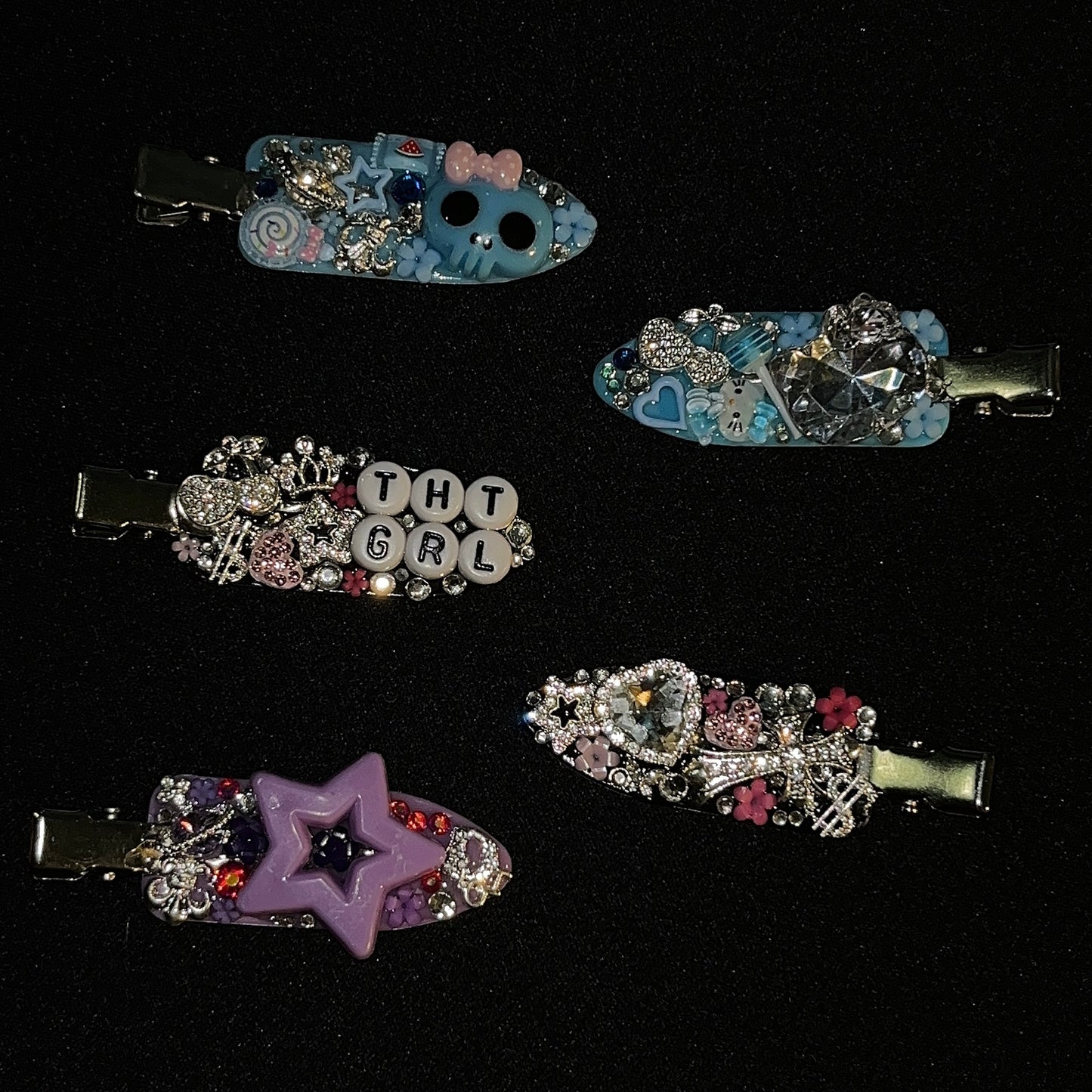 junk hair pins 5pc